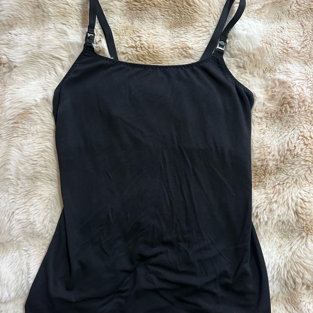 Black Women's Adjustable Strap Tank Top - Classic Layering Cami